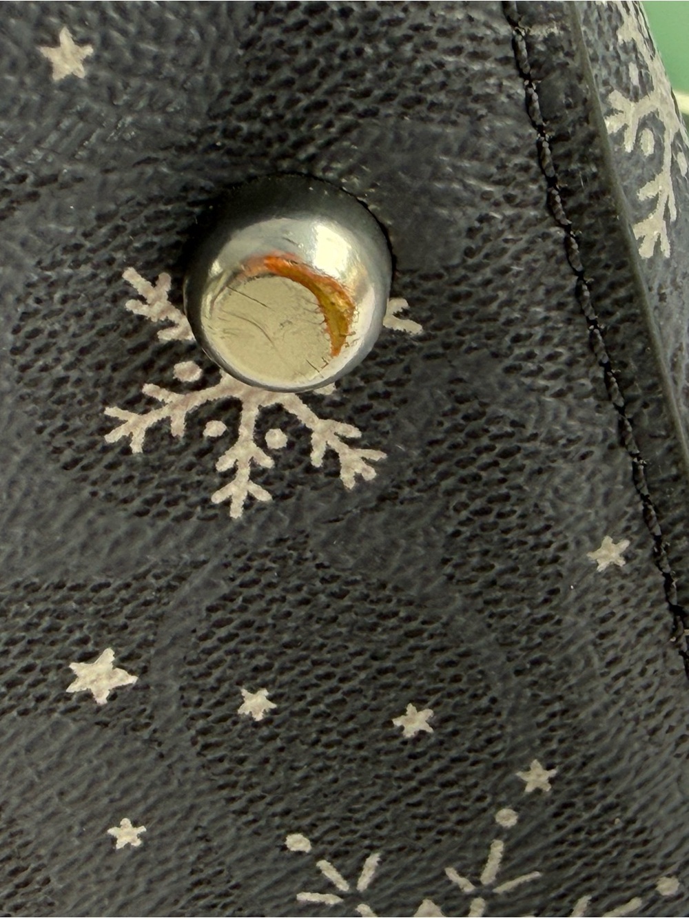 Coach Black/Grey Snowflake Signature Medium Rowan with Detachable Strap - Picture 10 of 11